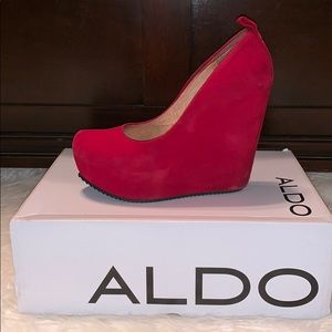 Red Wedge Heels.